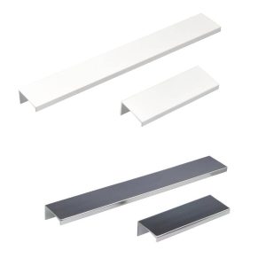 Gedotec Möbelgriff RAFFAEL aus Aluminium, Weiß matt – Länge 104 mm