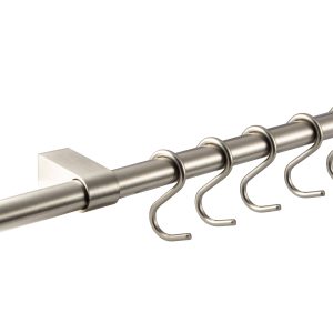 Reling-Set  Küchenreling Edelstahl Optik, 900 mm