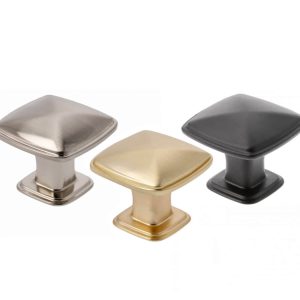 Gedotec Möbelknopf ROSI aus Metall, 30 x 30 mm, Silber matt