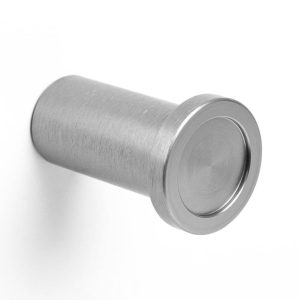 Viefe Möbelknopf ROUND aus Aluminium Ø 25 mm, Edelstahl-Optik