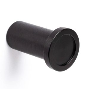 Viefe Möbelknopf ROUND aus Aluminium Ø 25 mm, Schwarz gebürstet
