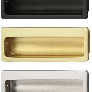 Häfele Muschelgriff ATLANTA aus Messing, Messing poliert – 75 x 32 mm