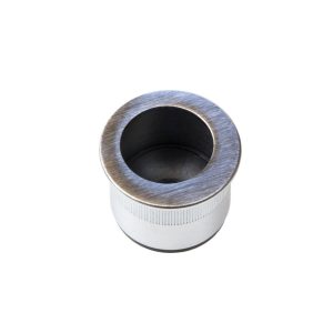 Fimet Muschelgriff Modell H1860 Stirnziehgriff Ø 29 mm für Schiebetüren verchromt matt