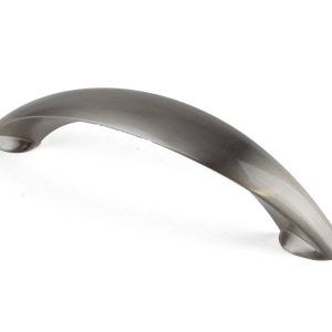 Möbelgriff MORA Segmentbogengriff Edelstahl Optik Bohrabstand 96 mm