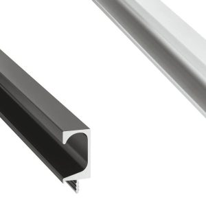 Häfele Griff-Profilleiste H1830 aus Aluminium, 2500 mm, Verkehrsschwarz