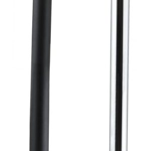 Gedotec Tischbein aus Stahl klappbar 705 mm höhenverstellbar + 30 mm, Schwarz matt
