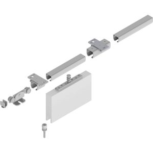 Helm Schiebetorbeschlag-Set für Deckenbefestigung 4000 mm, System 400 – Tragkraft bis 400 kg