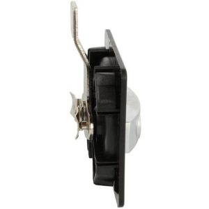 Siso Schließfachgriff M175 quadratisch, absperrbar, Schwarz / Schwarz