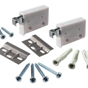 Gedotec Schrankaufhänger-SET komplett weiß Tragkraft 150 kg Aufhänger Schrank