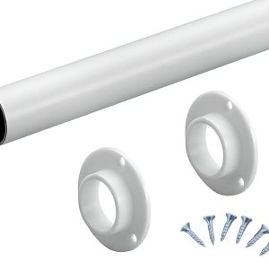 Gedotec Schrankrohr POLE WHITE aus Stahl weiß rund Ø 25 mm, 2000 mm