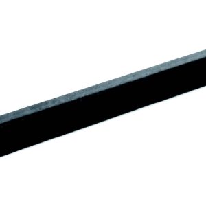 Häfele Schrankrohr eckig 25×15 mm schwarz gebürstet Länge 1300 mm