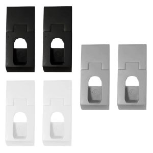 Gedotec Schrankrohrlager DESIGN EDGE aus Kunststoff, paarweise, Schwarz matt