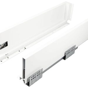 Gedotec Schubkasten-Garnitur BOXY Zargen Set Zargenhöhe 88 mm mit Dämpfung, Länge 400 mm – weiß