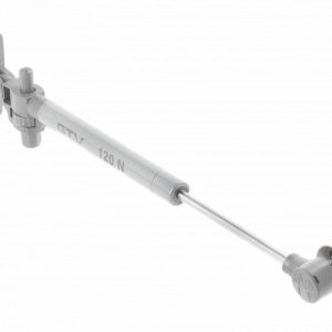 Gedotec Gasdruckfeder SOFT aus Stahl, 75 – 90°, 120 N – silber
