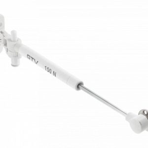 Gedotec Gasdruckfeder SOFT aus Stahl, 75 – 90°, 150 N – weiß