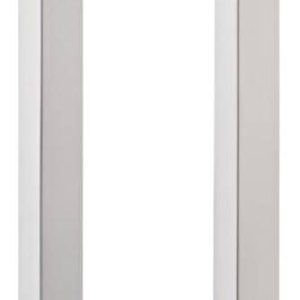 Häfele Stoßgriff CARLO aus Edelstahl für Holztüren eckig, beidseitige Montage (2 Griffe) – Länge 465 mm – Bohrabstand 450 mm