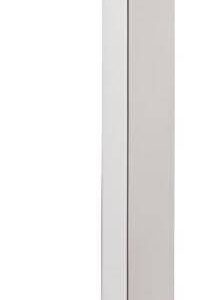Häfele Stoßgriff CARLO aus Edelstahl für Holztüren eckig, einseitige Montage (1 Griff) – Länge 465 mm – Bohrabstand 450 mm