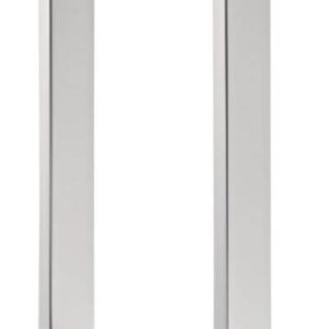 Häfele Stoßgriff COSIMO aus Edelstahl eckig, Holztür – beidseitige Montage (2 Griffe) – Länge 600 mm – Bohrabstand 450 mm