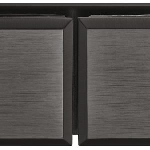 Häfele Glashalter 180 ° H2226 Messing graphit-schwarz