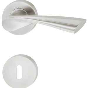 Häfele Türdrücker-Garnitur LDH 2178 Edelstahl matt, Wechselgarnitur Links