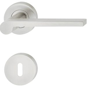 Häfele Türdrücker-Garnitur LDH 2174 Edelstahl matt, PZ-Profilzylinder