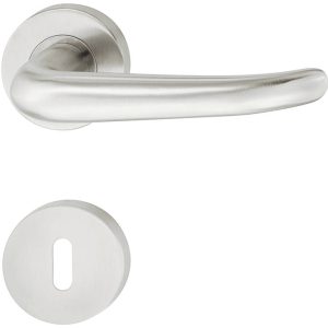 Häfele Türdrücker-Garnitur LDH 2176 Edelstahl matt, Wechselgarnitur Links