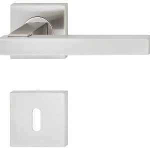 Häfele Türdrücker-Garnitur LDH 2186 Edelstahl matt, BB-Buntbart