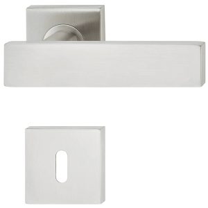 Häfele Türdrücker-Garnitur LDH 2187 Edelstahl matt, BB-Buntbart