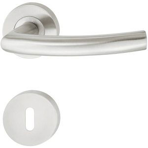 Häfele Türdrücker-Garnitur LDH 2189 Edelstahl matt, Wechselgarnitur Links
