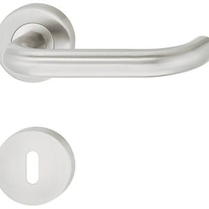 Häfele Türdrücker-Garnitur LDH 2170 Edelstahl matt, Wechselgarnitur Rechts