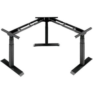 Häfele Eck-Tischgestell ECONO VARIO elektronisch höhenverstellbar 580-1230 mm, Tragkraft 150 kg, Tiefschwarz RAL 9005