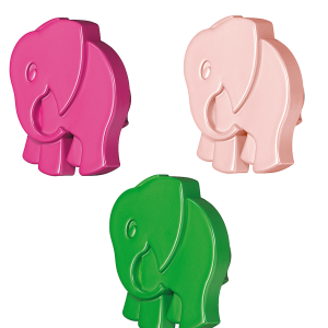 Häfele Möbelknopf Elefant Kinderzimmer Möbelgriff Kunststoff H10296 52×25 mm, Elefant pink