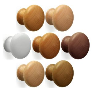 Mital Möbelknopf URSULA aus Holz, Buche – Ø 27 mm