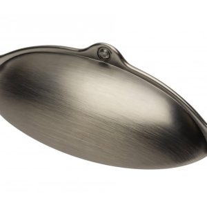 Gedotec Möbelgriff ALEXANDRIA aus Metall, BA 64 mm, Titan gebürstet