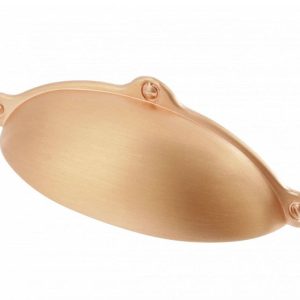 Gedotec Möbelgriff ALEXANDRIA aus Metall, BA 64 mm, Kupfer gebürstet
