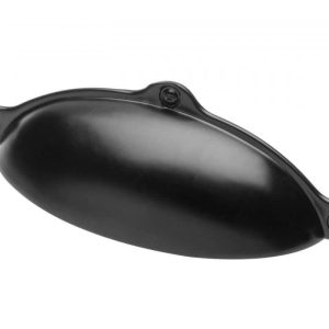 Gedotec Möbelgriff ALEXANDRIA aus Metall, BA 64 mm, Schwarz matt