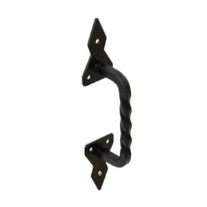 Domax Torgriff aus Stahl schwarz, 130 mm offen