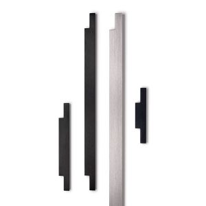 Viefe Griffleiste LINEAR aus Aluminium, Schwarz gebürstet – 597 mm