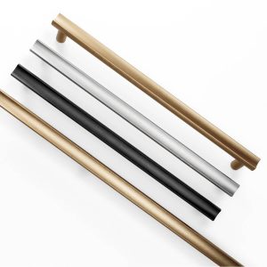 Viefe Möbelgriff MOON aus Aluminium, Schwarz gebürstet – 384 mm