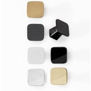 Viefe Möbelknopf PRISM aus Metall, 32 x 28 mm, Weiß matt