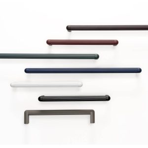 Viefe Möbelgriff RISS MINI aus Aluminium, Schwarz matt – 192 mm