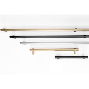 Viefe Möbelgriff NOBB aus Aluminium, Edelstahl-Optik – 320 mm