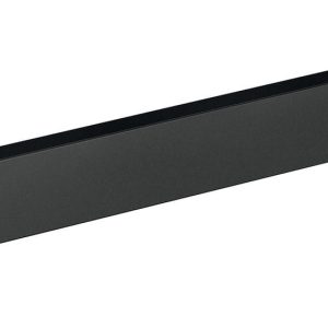 Häfele Reling schwarz Wandprofil Relingsystem Aluminium/Stahl, 600 mm