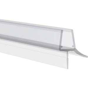Rehau Duschtürdichtung aus Kunststoff mit Lippe für Glasdicke 10 – 12 mm, 2000 mm