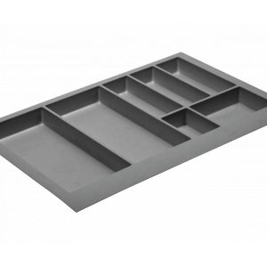 Gedotec Schubladeneinsatz AXISPACE aus Kunststoff, Anthrazit – 800 mm