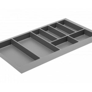Gedotec Schubladeneinsatz AXISPACE aus Kunststoff, Anthrazit – 900 mm