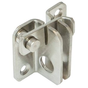 Domax Türriegel aus Edelstahl zum Schrauben, 61 x 52 mm