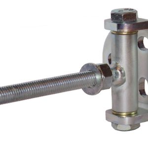 Gedotec Zauntorband aus Edelstahl V2A mit breiter Lasche verstellbar, M16 x 200 mm