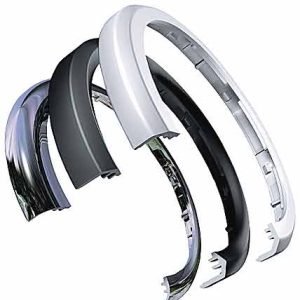 Frontring flach, 52 mm schwarz