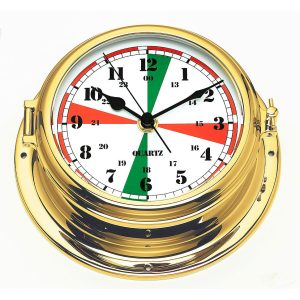 Messing Funksektorenuhr